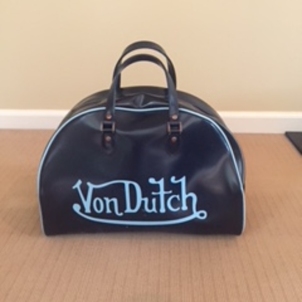 Von Dutch Leather Bowling Bag